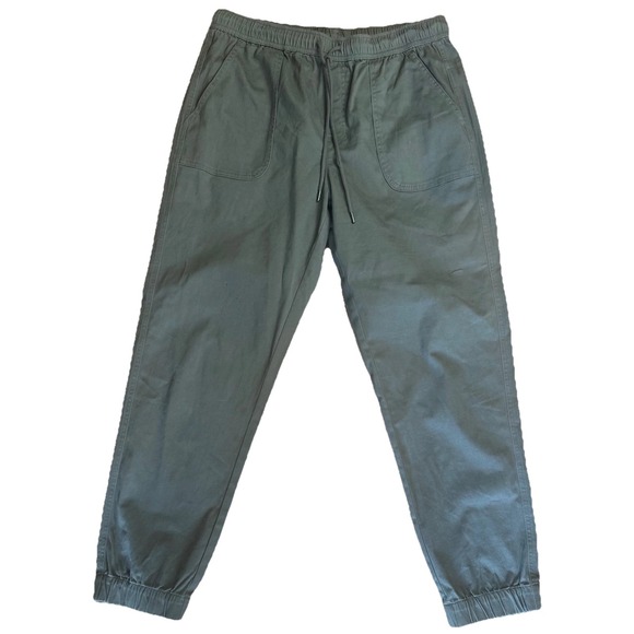 C&C California Pants - C&C California Womens Jogger Pants Olive Green Cotton Blend Size L Drawstring